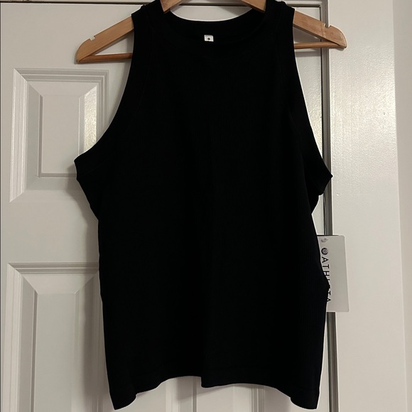Athleta Renew Seamless Racerback Tank Size 1X Black new with tags - Picture 3 of 4